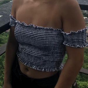 Women’s Off the Shoulder Cropped Top